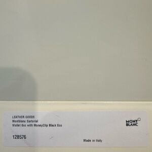 Mont blanc mans clip wallet